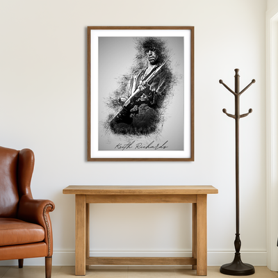AUTO-MOCKUP ROOM | Keith Richards Wall Art