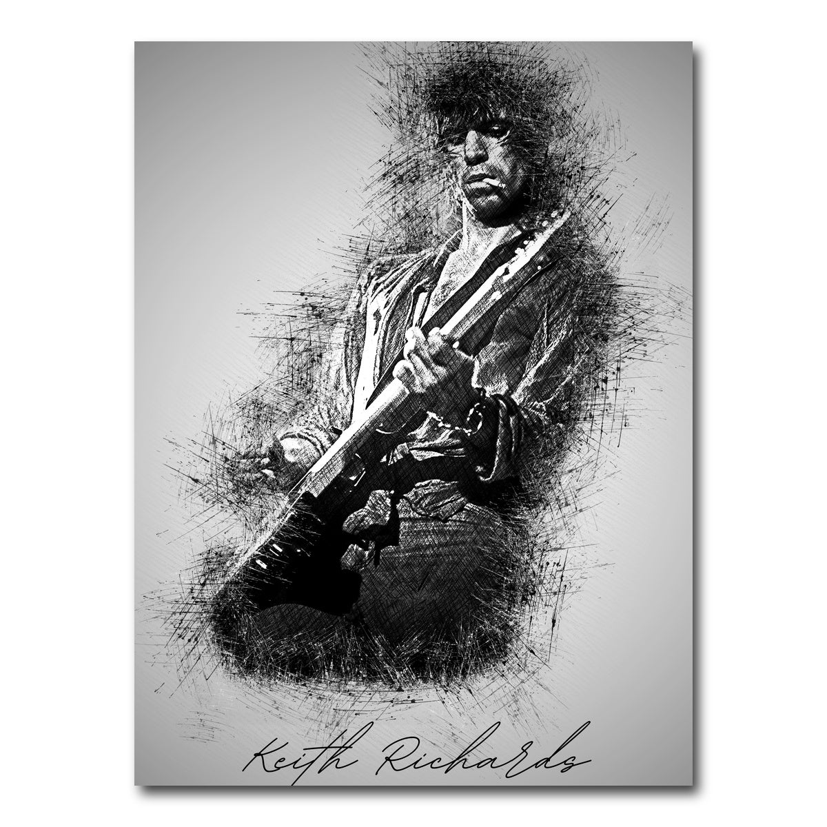 AUTO-MOCKUP WHITE | Keith Richards | 1 Piece | Gallery Wrap Canvas | group=3x4