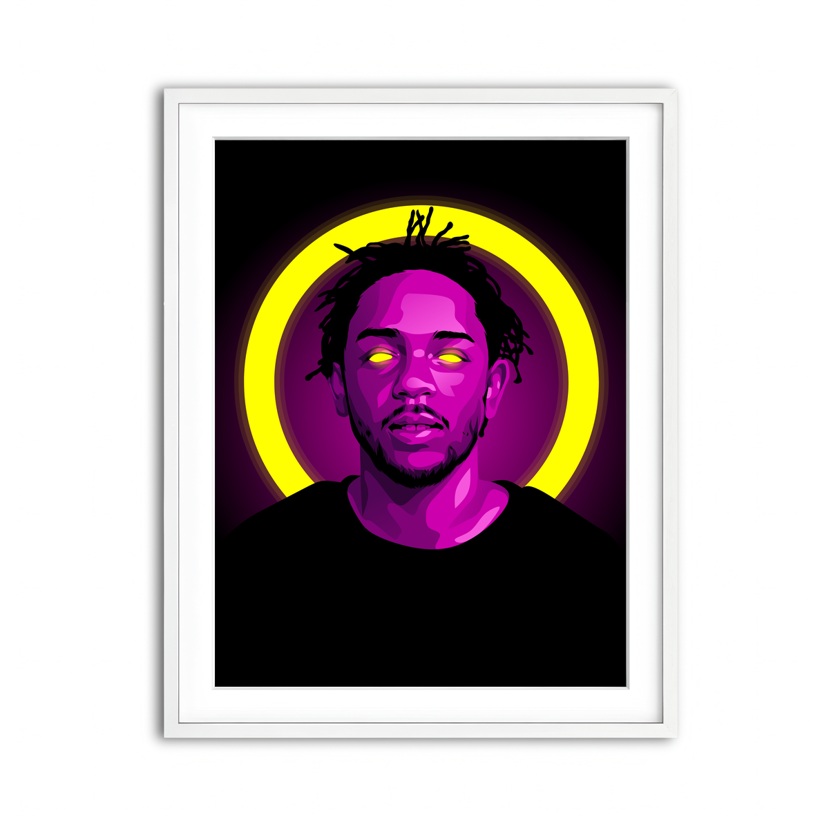 Framed Print 3x4 White