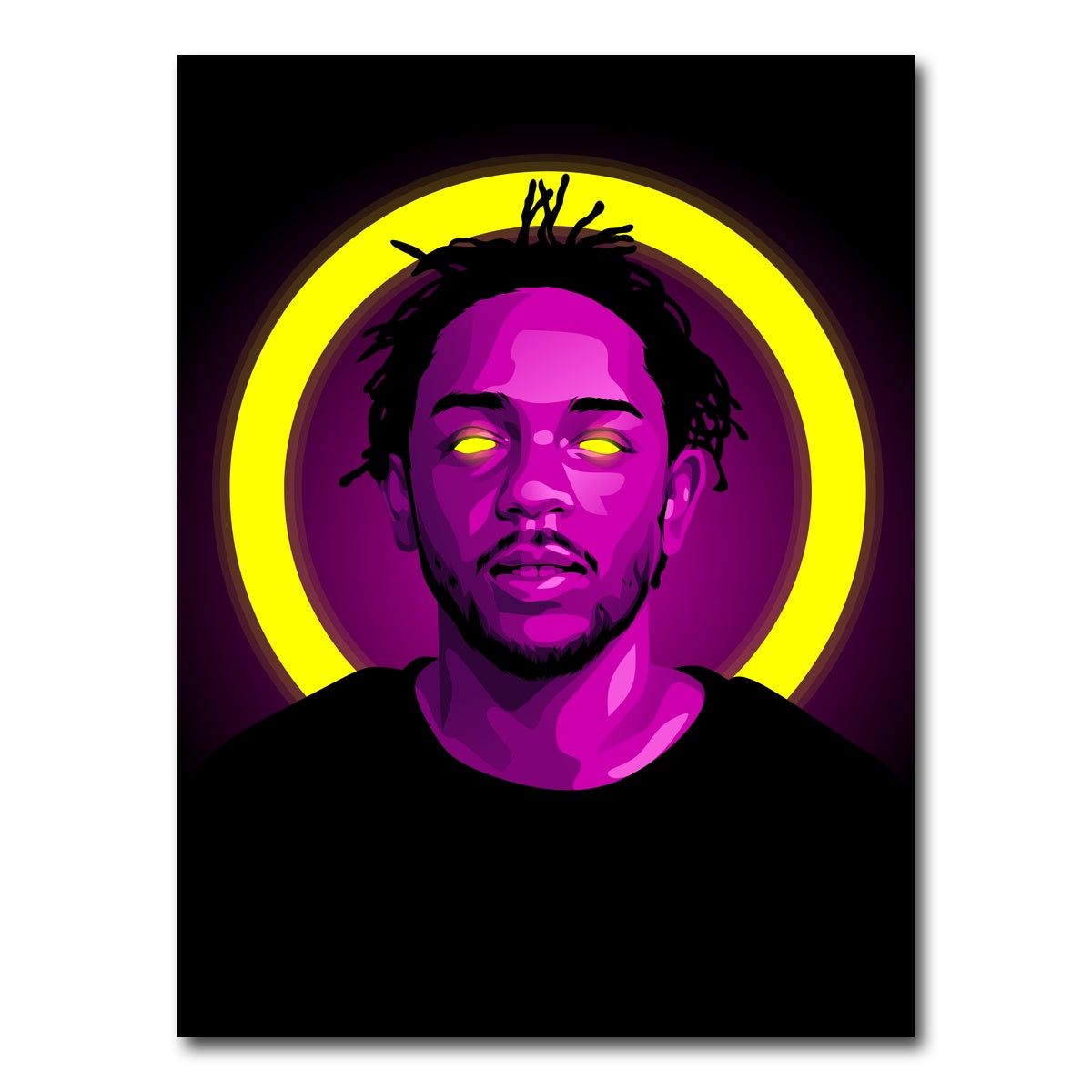 AUTO-MOCKUP WHITE | Kendrick Lamar | 1 Piece | Gallery Wrap Canvas | group=3x4