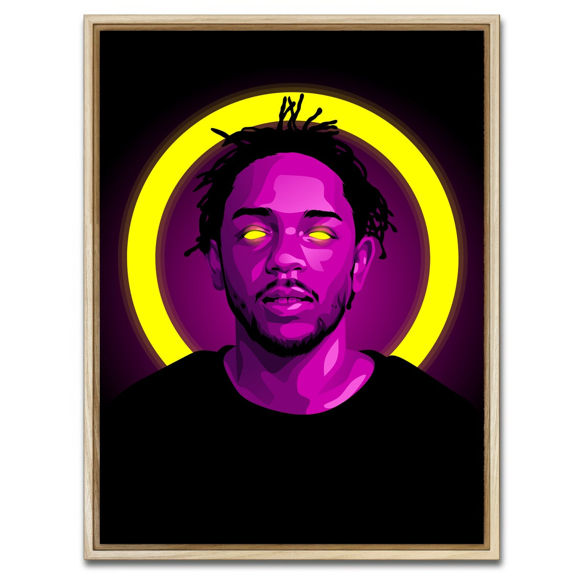 AUTO-MOCKUP WHITE | Kendrick Lamar | 1 Piece | Natural Framed Canvas | group=3x4
