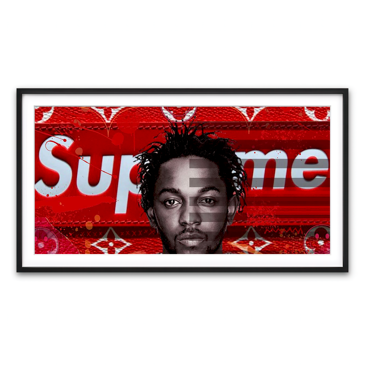 Framed Print 2x1 Black