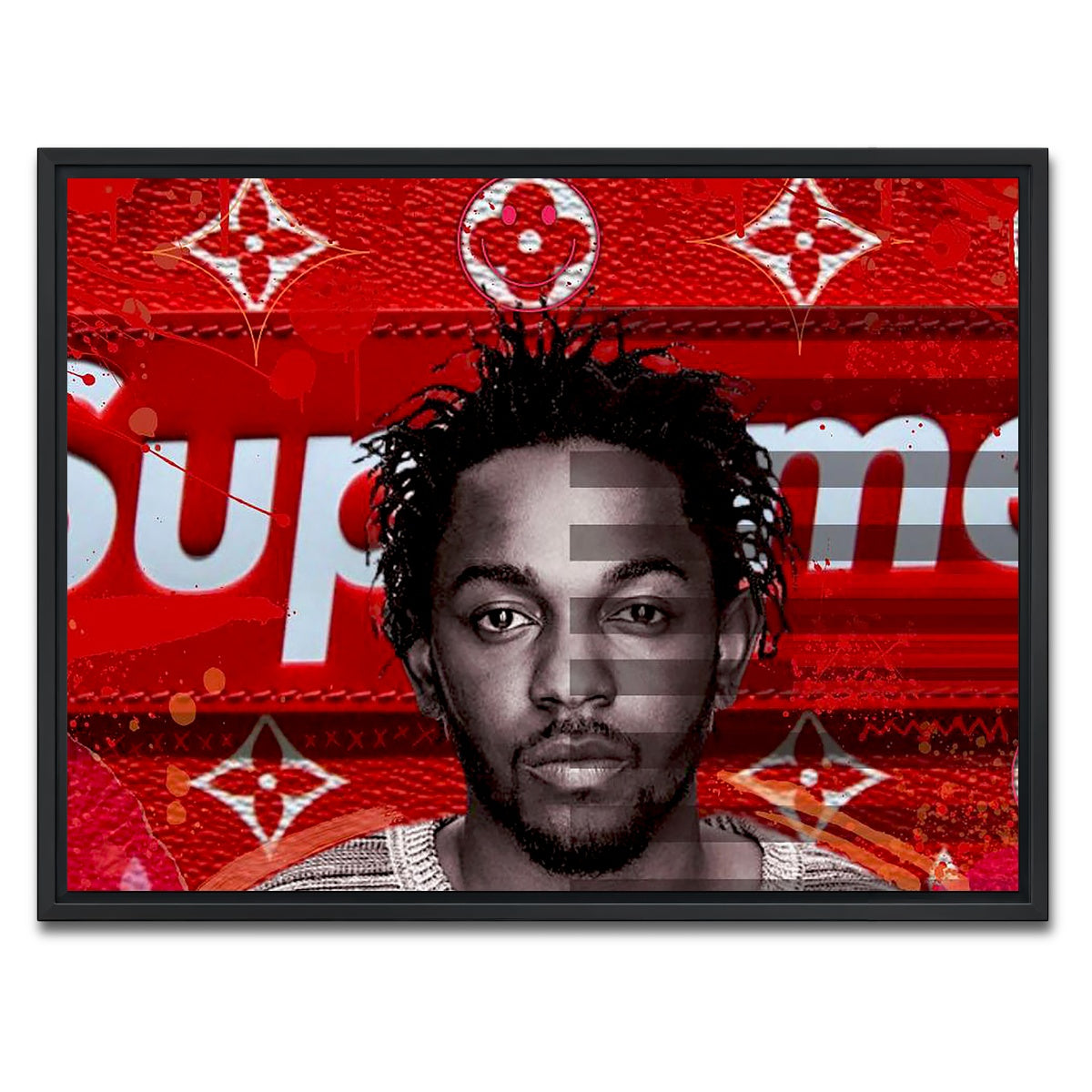 AUTO-MOCKUP WHITE | Kendrick Supreme | 1 Piece | Black Framed Canvas | group=4x3