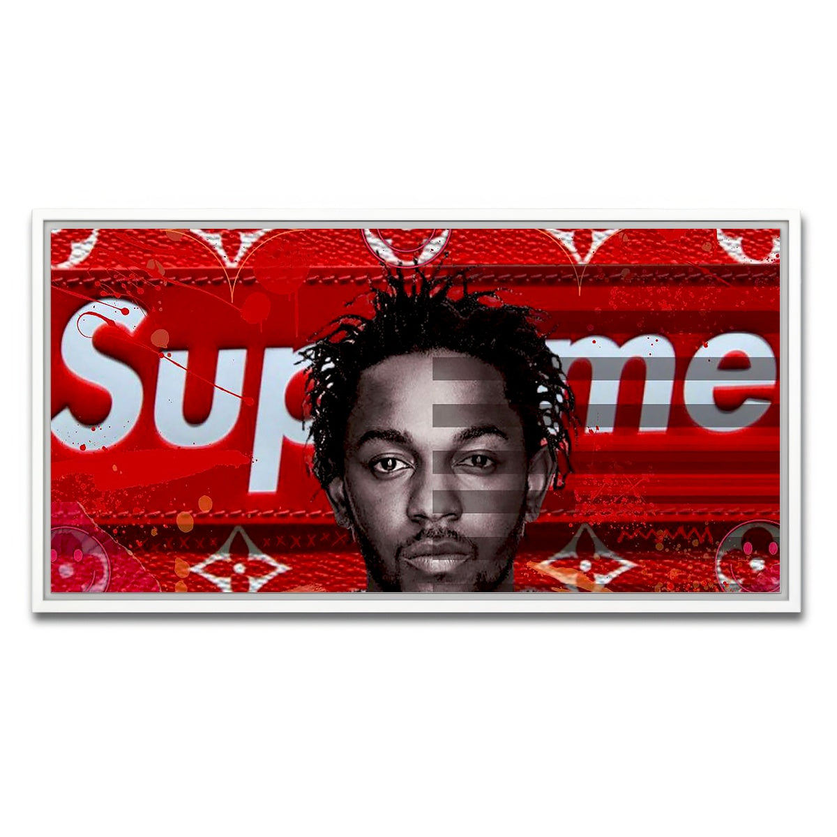 AUTO-MOCKUP WHITE | Kendrick Supreme | 1 Piece | White Framed Canvas | group=2x1