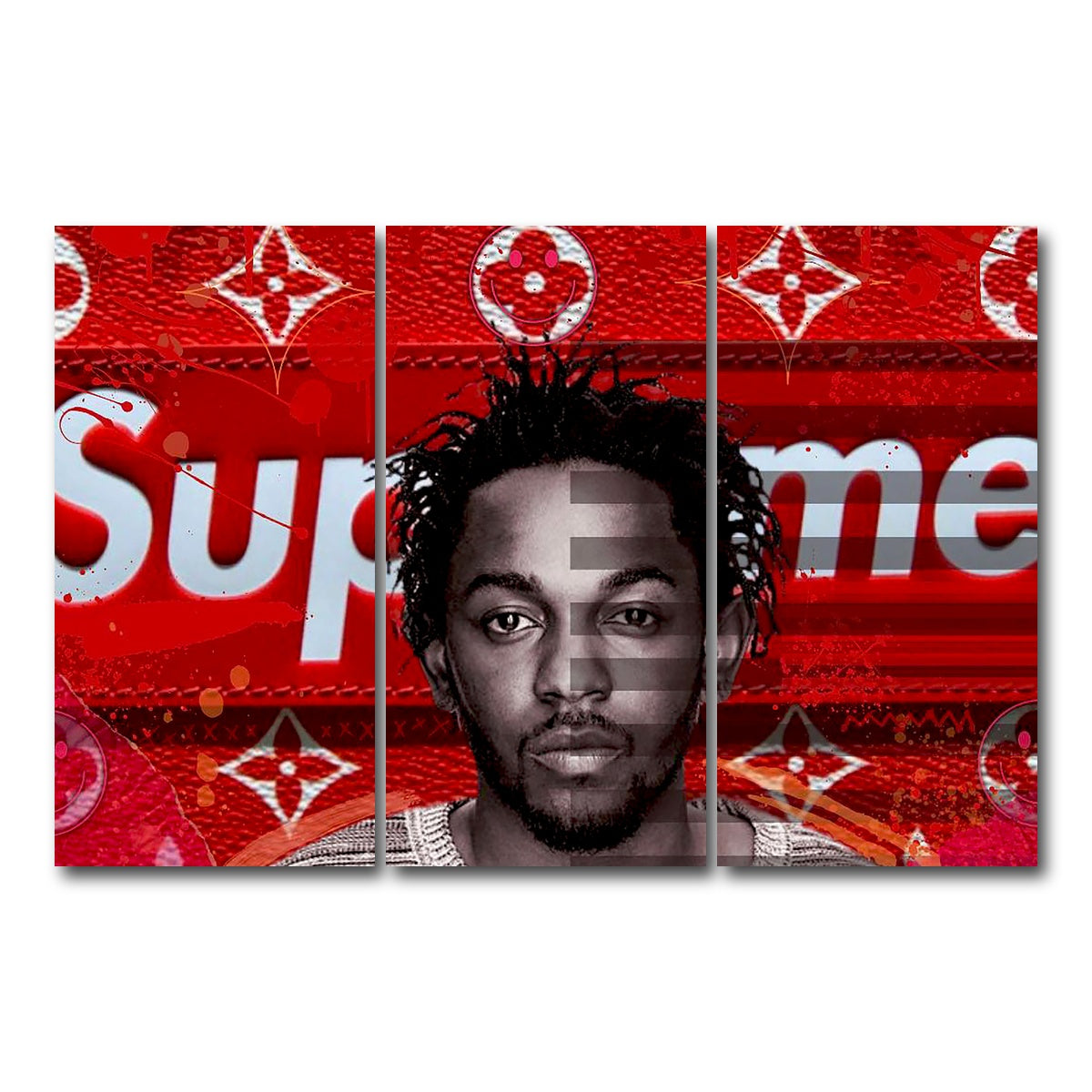 AUTO-MOCKUP WHITE | Kendrick Supreme | 3 Piece | Gallery Wrap Canvas | group=12x24