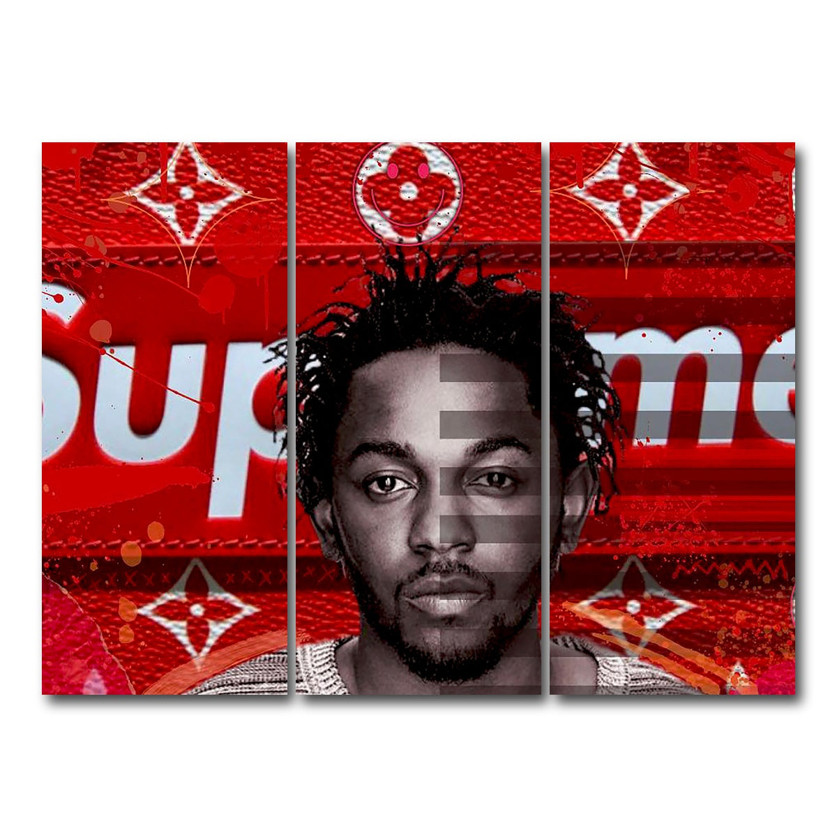 AUTO-MOCKUP WHITE | Kendrick Supreme | 3 Piece | Gallery Wrap Canvas | group=8x18