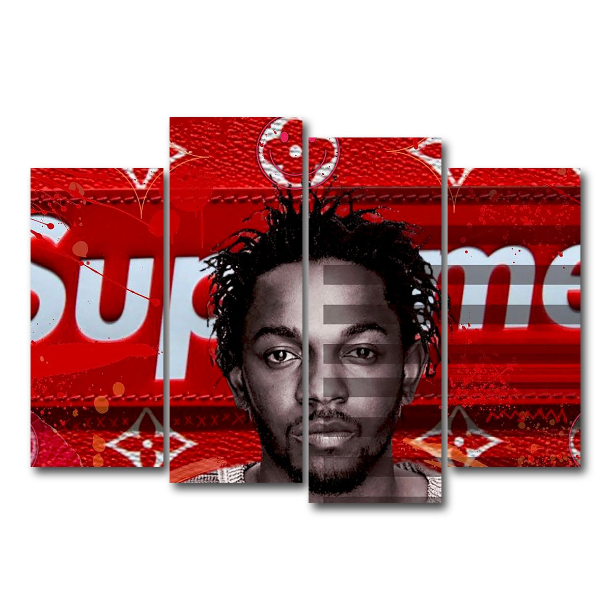 AUTO-MOCKUP WHITE | Kendrick Supreme | 4 Piece | Gallery Wrap Canvas | group=4_normal