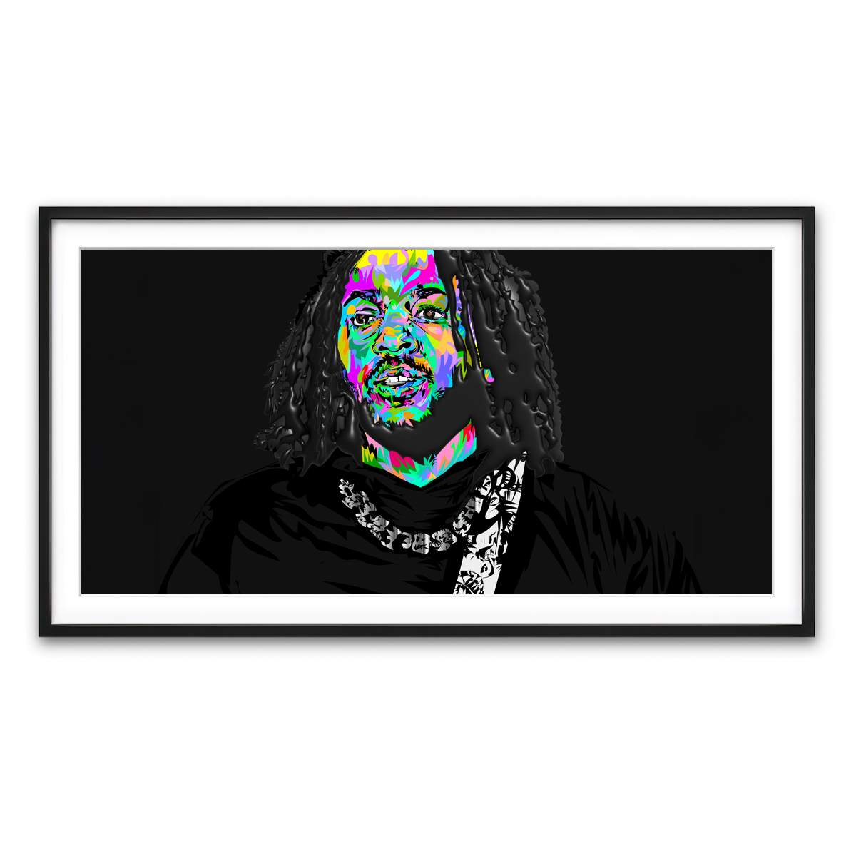 Framed Print 2x1 Black