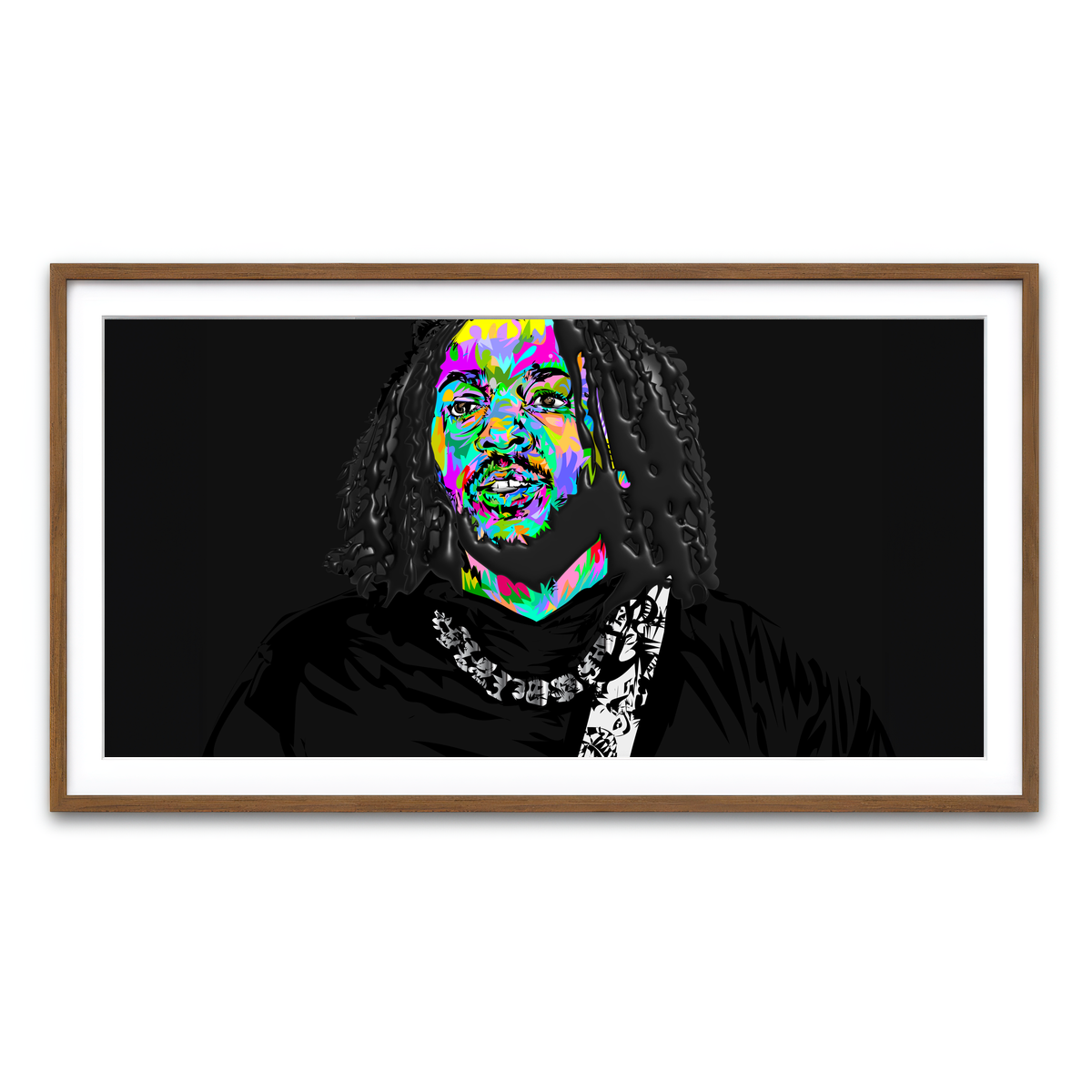 Framed Print 2x1 Walnut