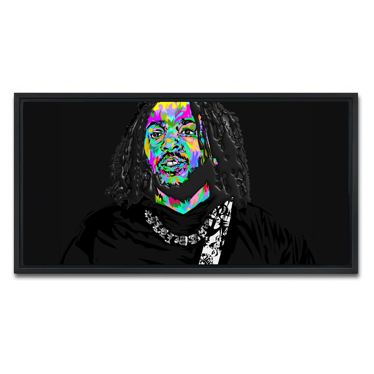 AUTO-MOCKUP WHITE | Kendrick Thorns | 1 Piece | Black Framed Canvas | group=2x1