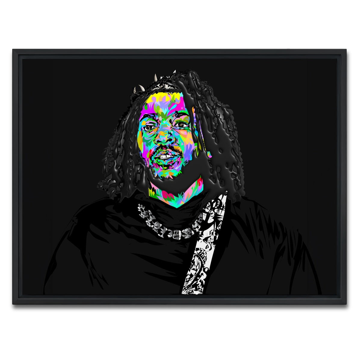 AUTO-MOCKUP WHITE | Kendrick Thorns | 1 Piece | Black Framed Canvas | group=4x3