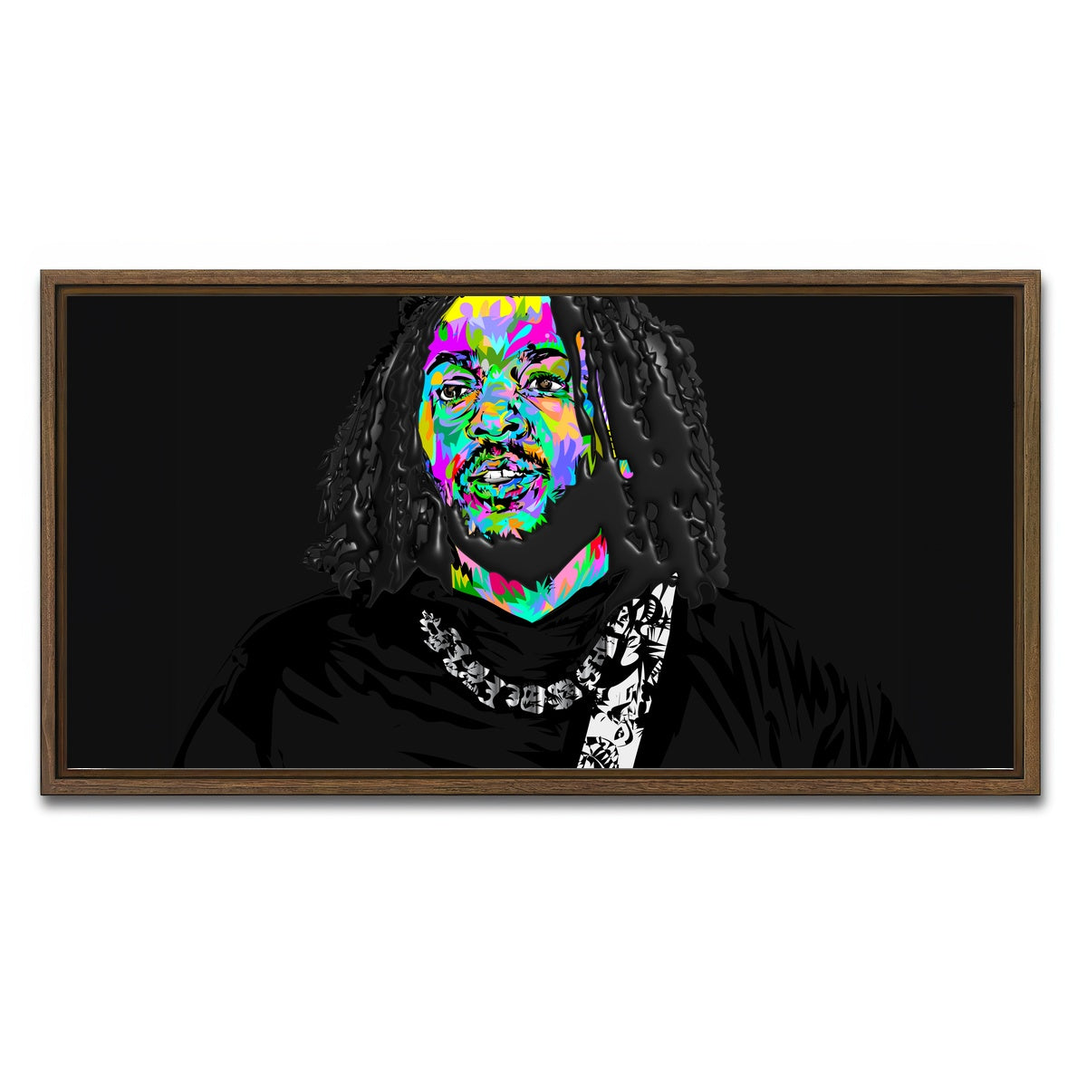 AUTO-MOCKUP WHITE | Kendrick Thorns | 1 Piece | Walnut Framed Canvas | group=2x1