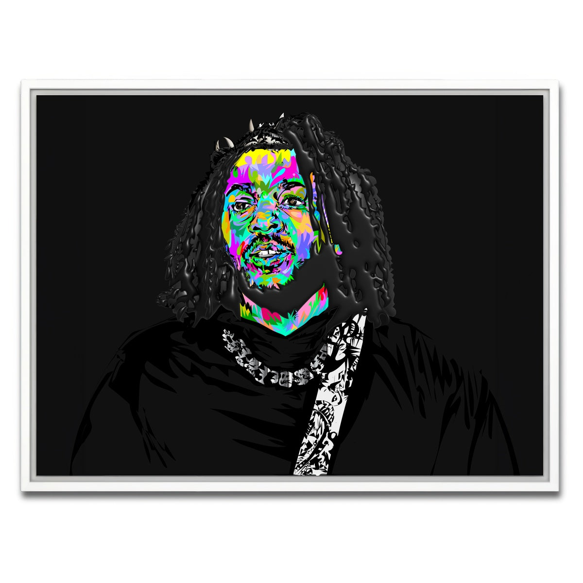 AUTO-MOCKUP WHITE | Kendrick Thorns | 1 Piece | White Framed Canvas | group=4x3