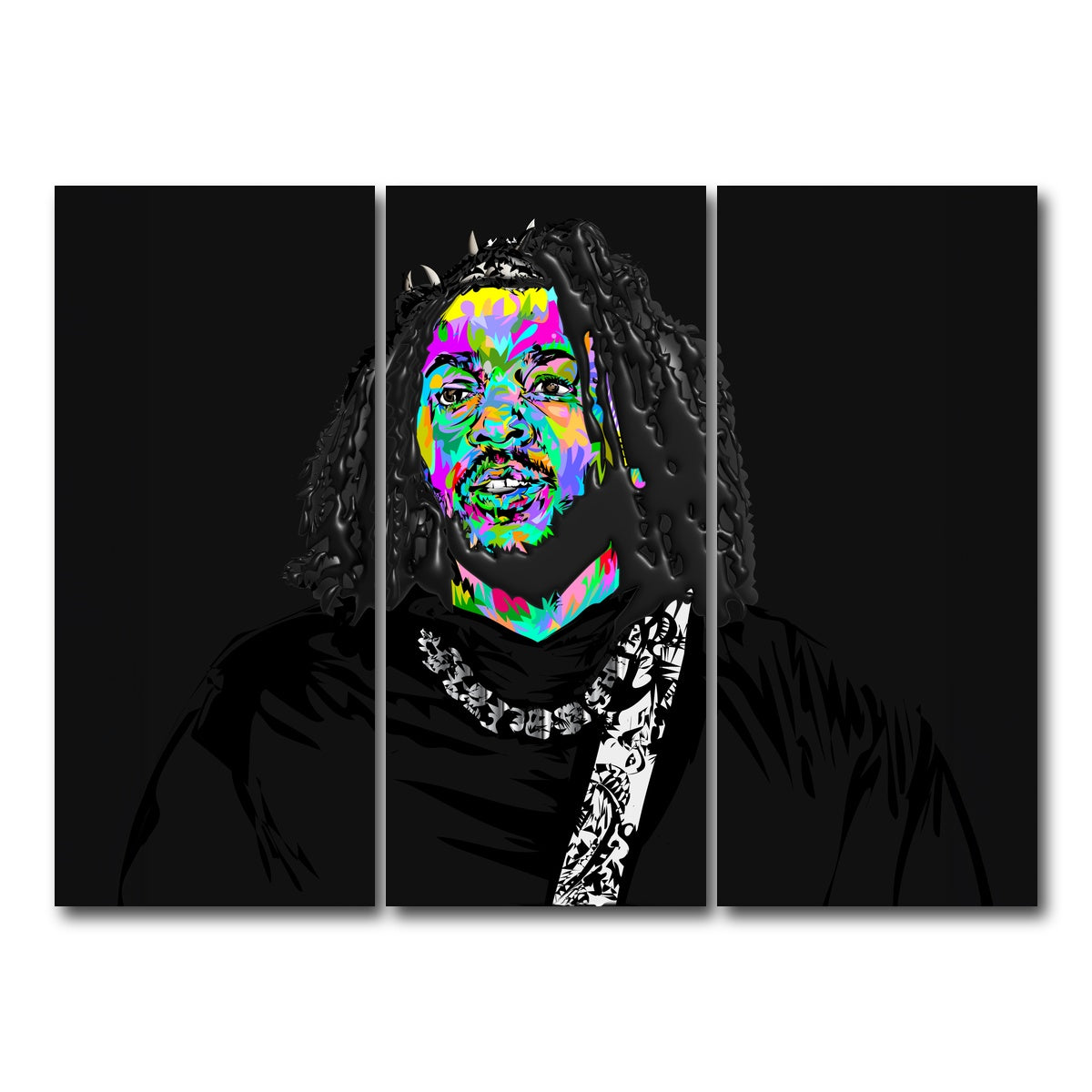 AUTO-MOCKUP WHITE | Kendrick Thorns | 3 Piece | Gallery Wrap Canvas | group=8x18