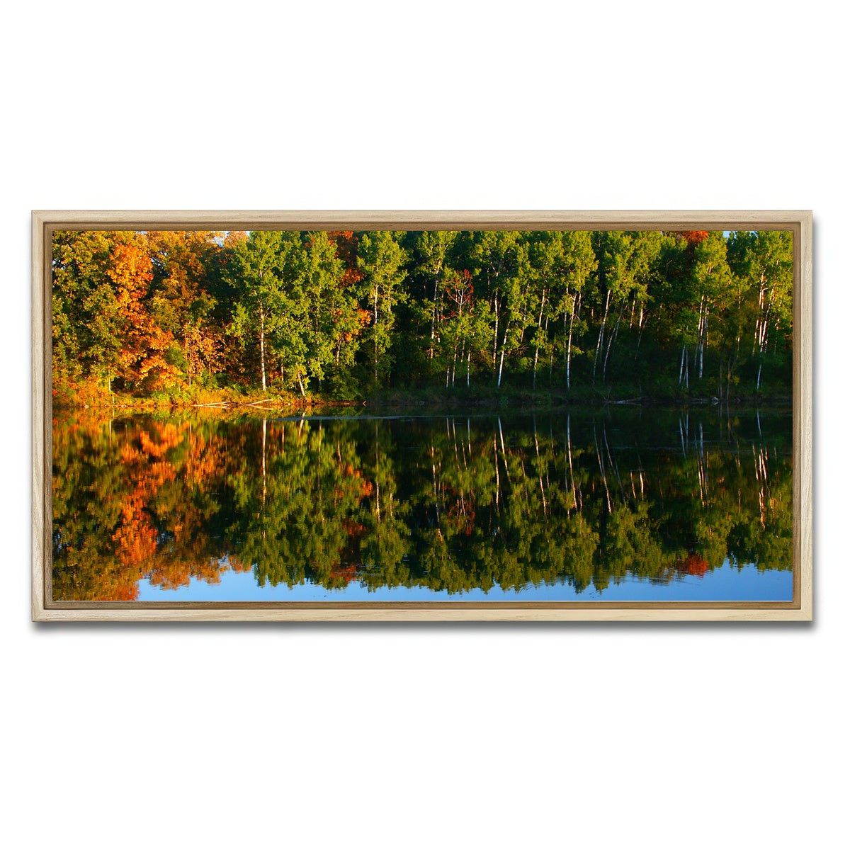 AUTO-MOCKUP WHITE | Kettle Moraine State Forest | 1 Piece | Natural Framed Canvas | group=2x1