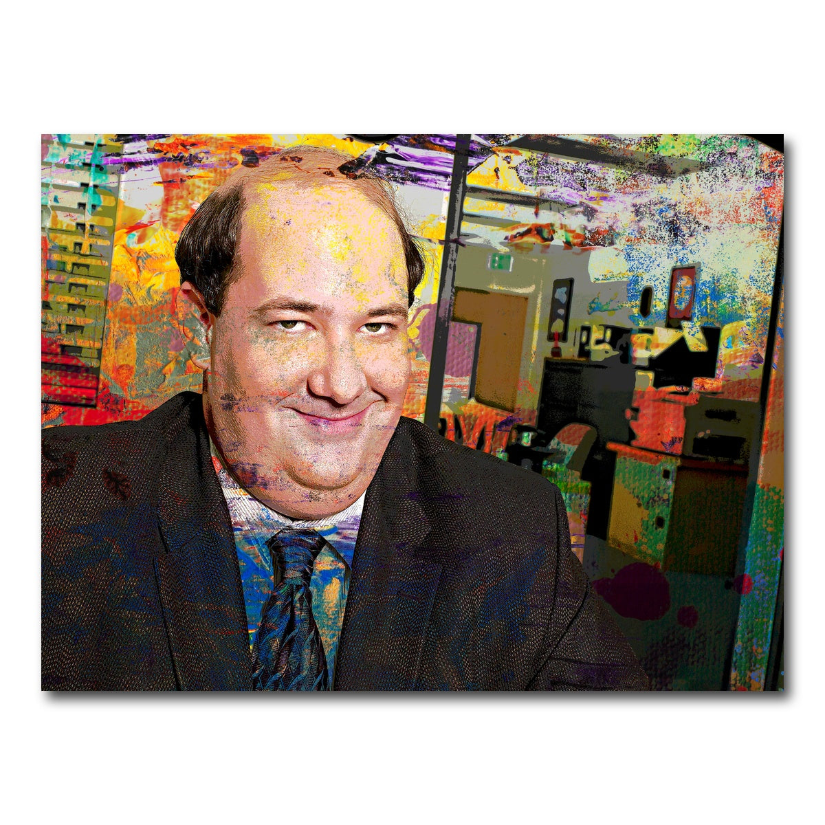 AUTO-MOCKUP WHITE | Kevin - The Office | 1 Piece | Gallery Wrap Canvas | group=4x3