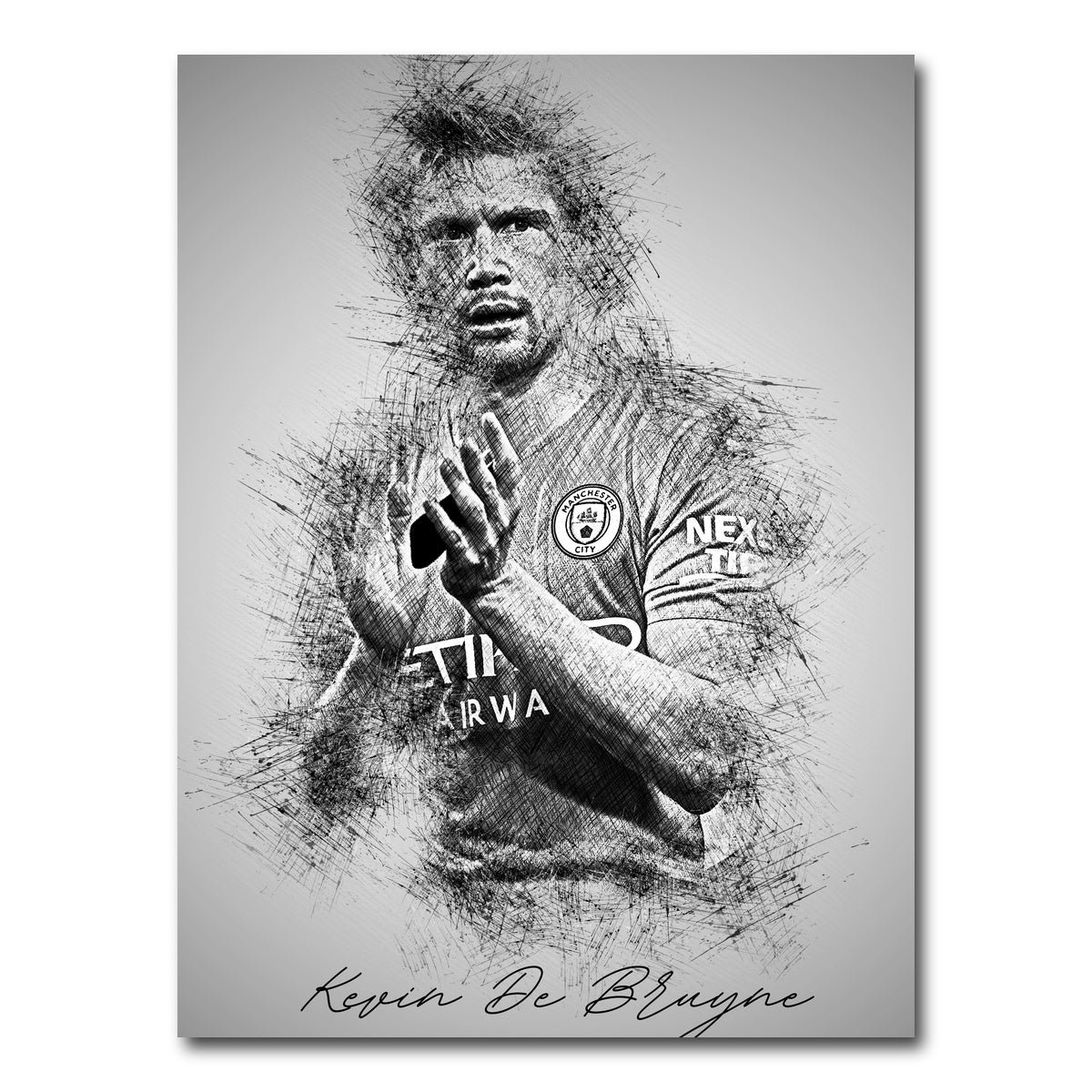 AUTO-MOCKUP WHITE | Kevin De Bruyne | 1 Piece | Gallery Wrap Canvas | group=3x4