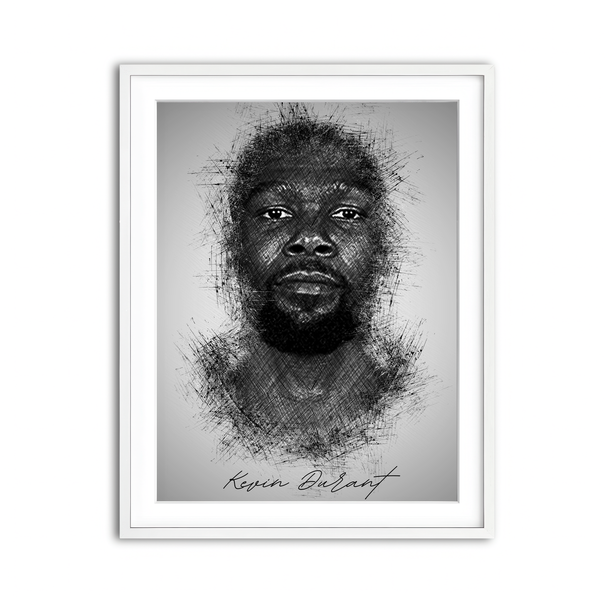 Framed Print 3x4 White