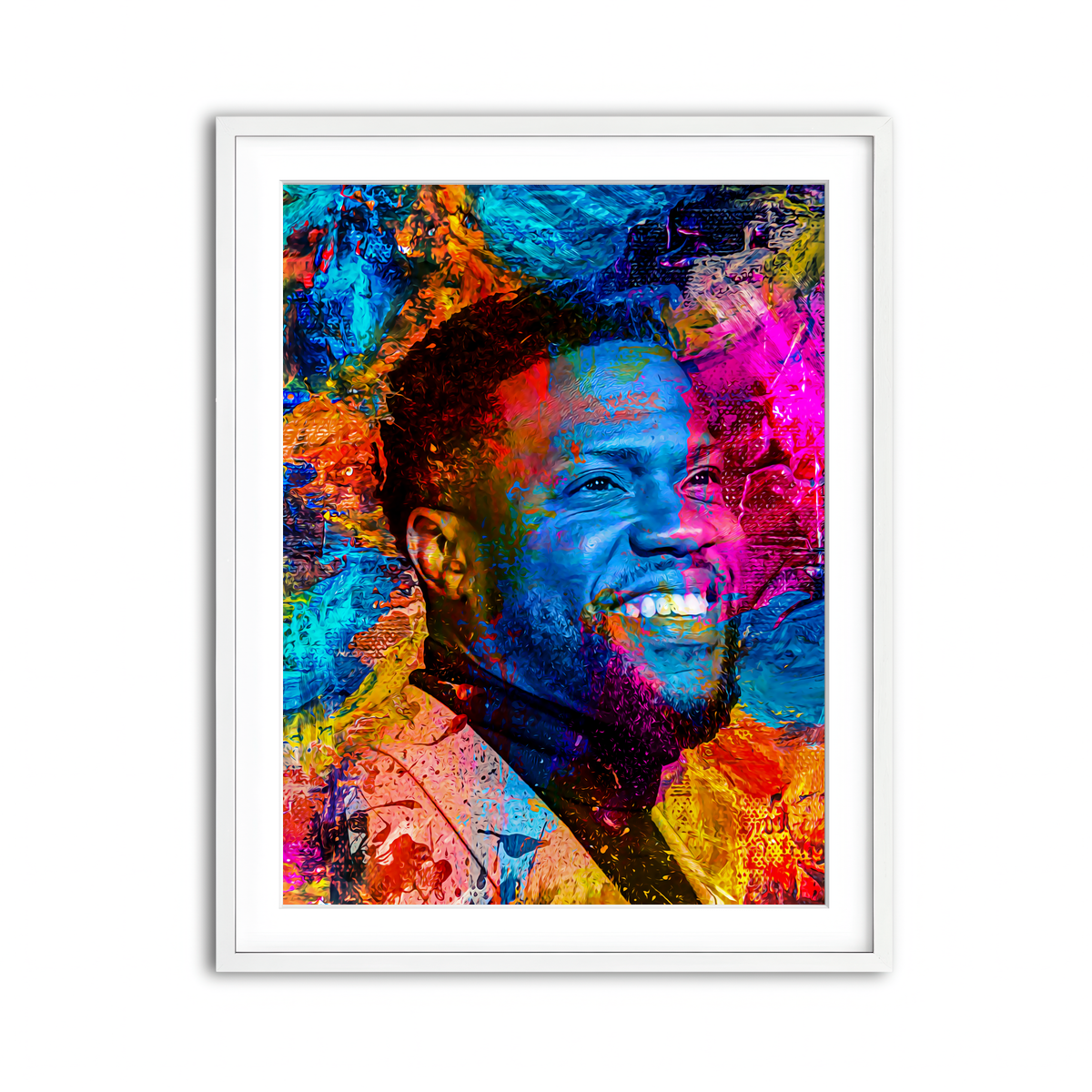 Framed Print 3x4 White