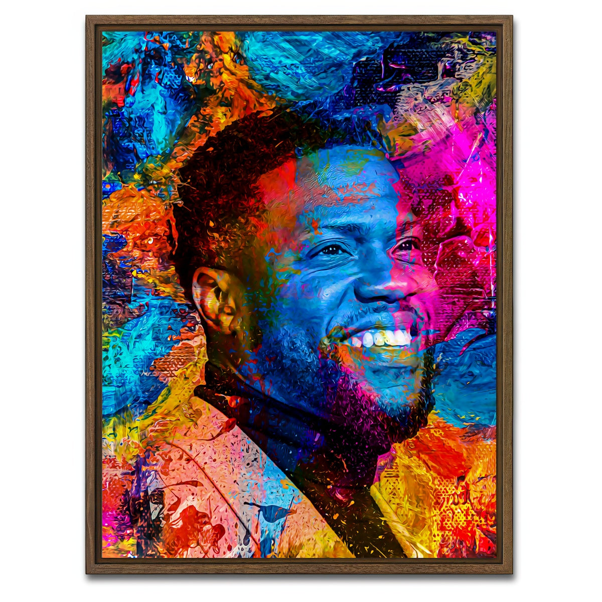 AUTO-MOCKUP WHITE | Kevin Hart | 1 Piece | Walnut Framed Canvas | group=3x4