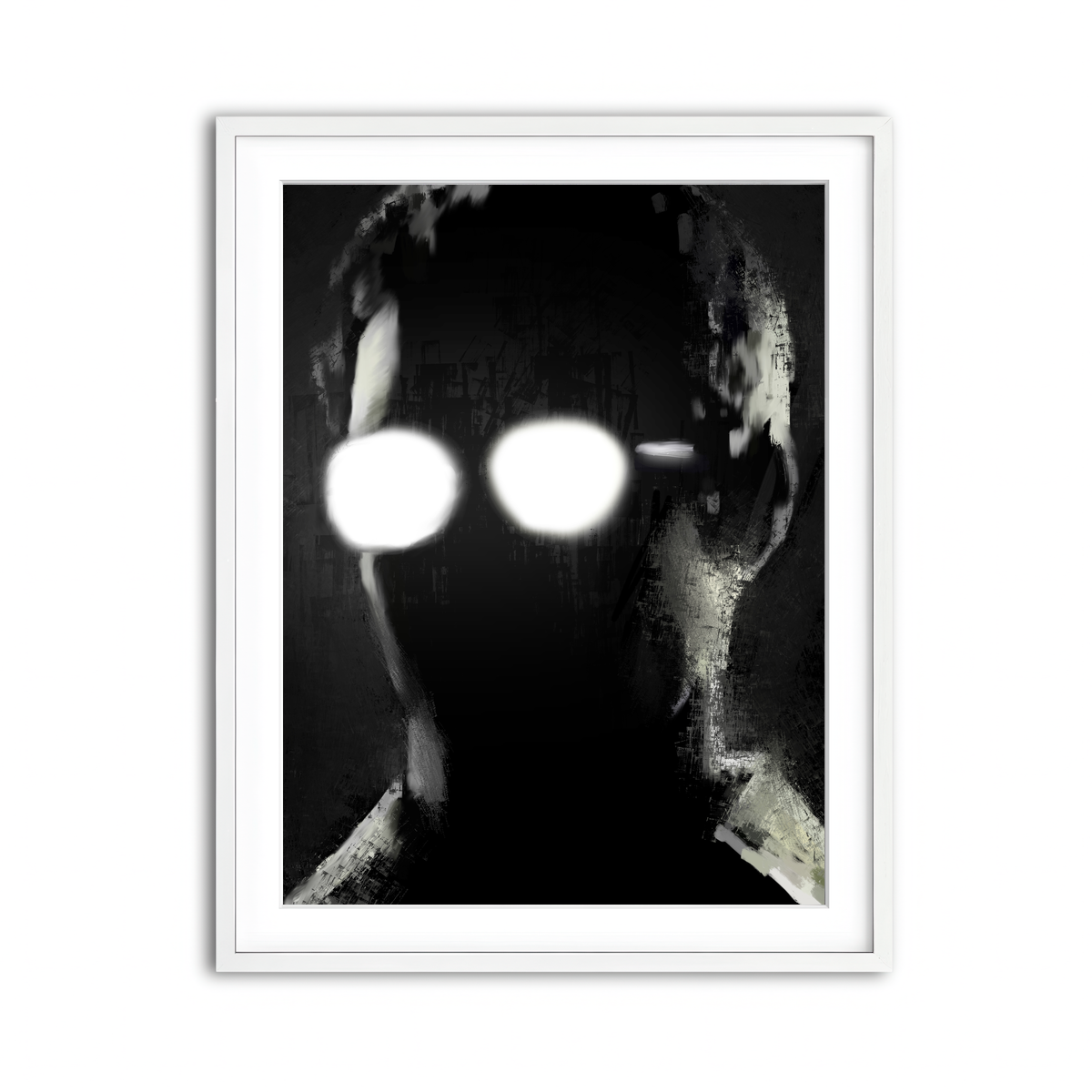 Framed Print 3x4 White