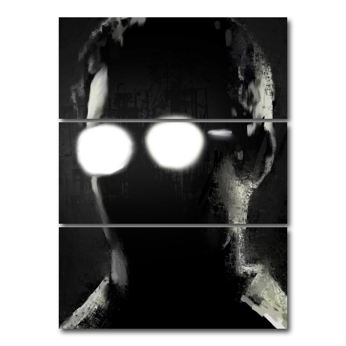 AUTO-MOCKUP WHITE | Kevin Sin City | 3 Piece | Gallery Wrap Canvas | group=8x18_stacked