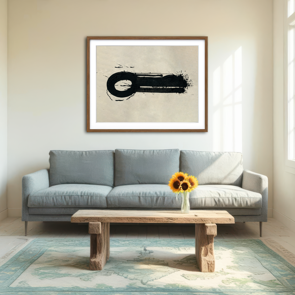 AUTO-MOCKUP ROOM | Key Black Wall Art