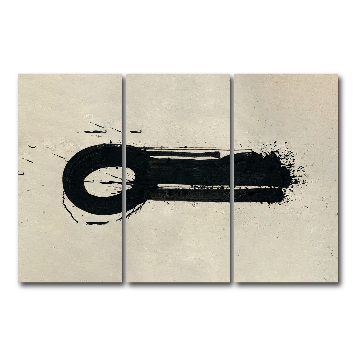 AUTO-MOCKUP WHITE | Key Black | 3 Piece | Gallery Wrap Canvas | group=12x24