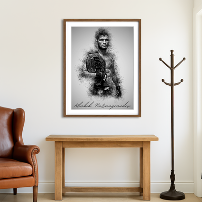 AUTO-MOCKUP ROOM | Khabib Nurmagomedov Wall Art