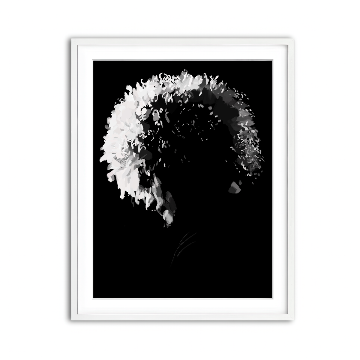 Framed Print 3x4 White