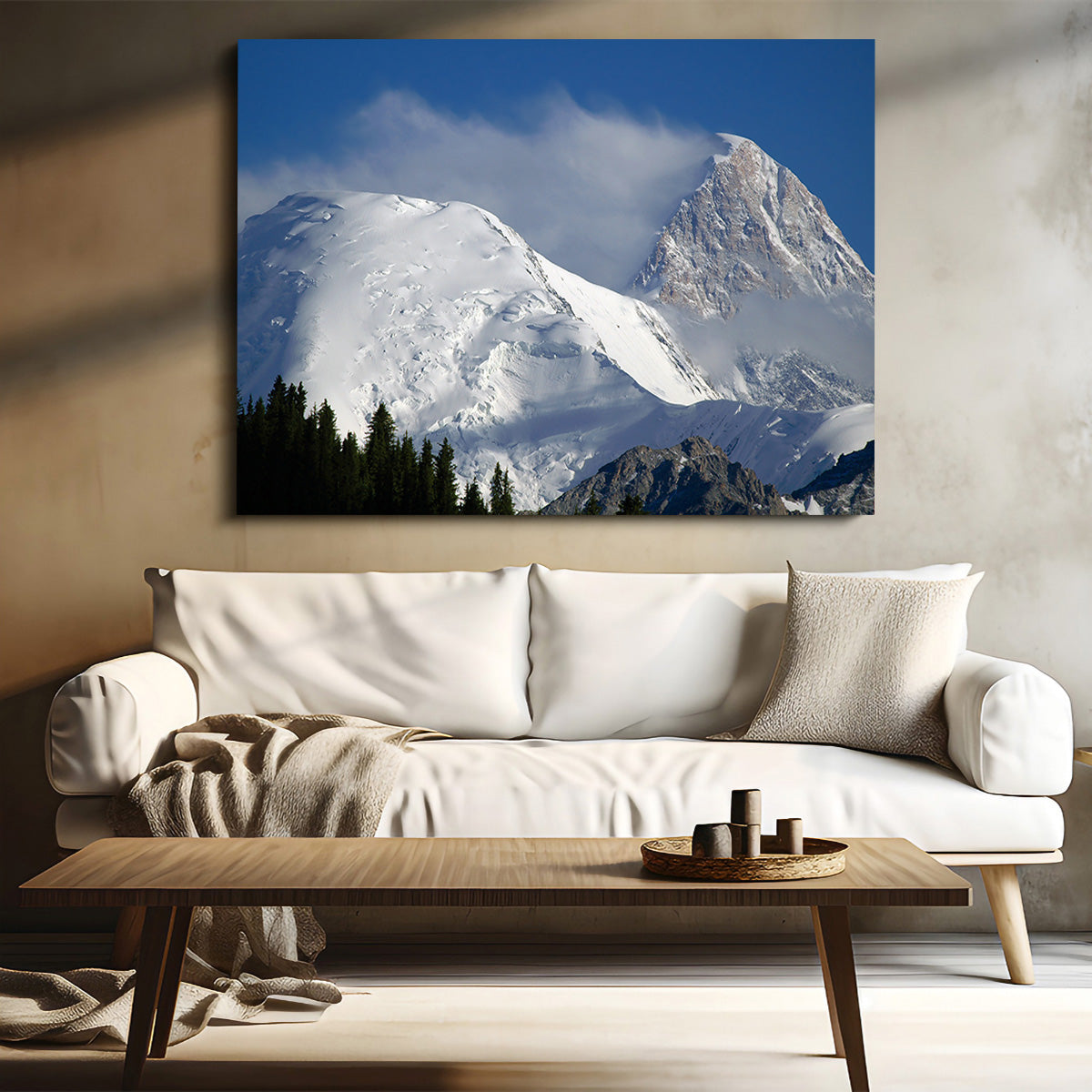 Khan Tengri and Bayankol Peaks Wall Art