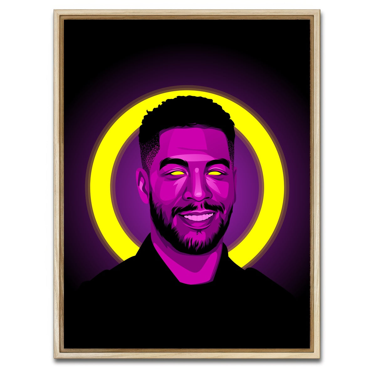 AUTO-MOCKUP WHITE | Kid Cudi | 1 Piece | Natural Framed Canvas | group=3x4