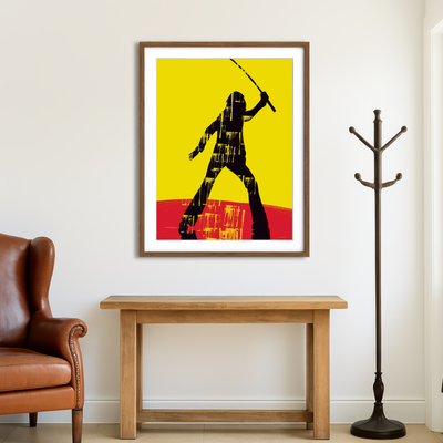 AUTO-MOCKUP ROOM | Kill Bill Silhouette Wall Art