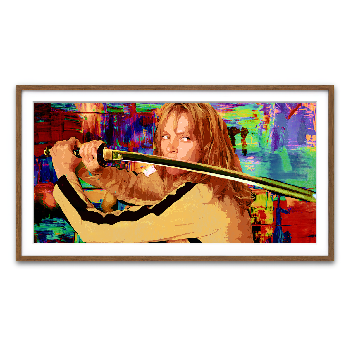 Framed Print 2x1 Walnut