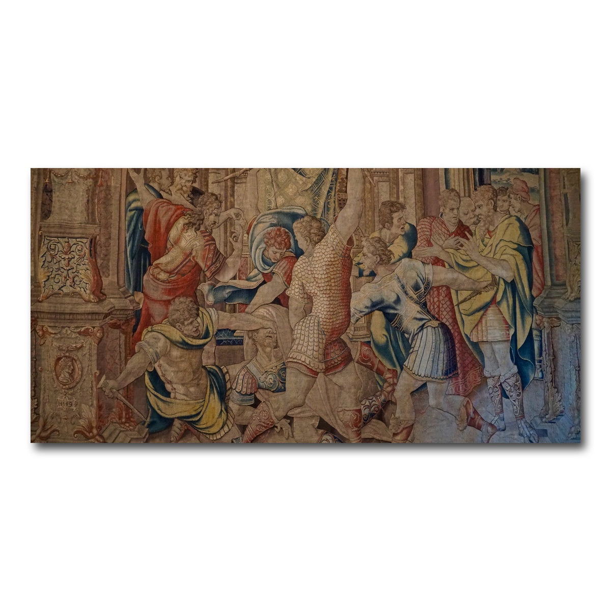 AUTO-MOCKUP WHITE | Killing of Caesar Tapestry | 1 Piece | Gallery Wrap Canvas | group=2x1