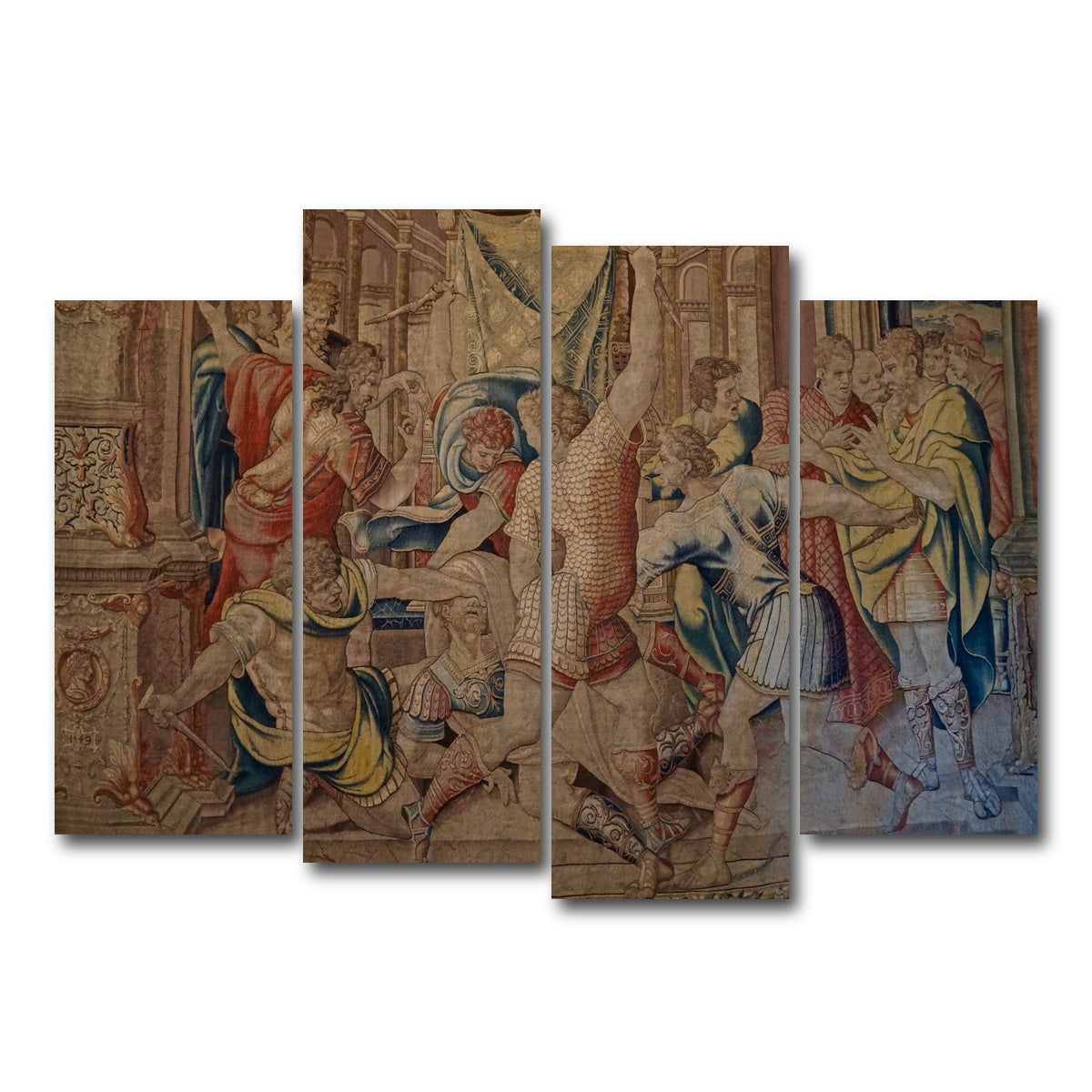 AUTO-MOCKUP WHITE | Killing of Caesar Tapestry | 4 Piece | Gallery Wrap Canvas | group=4_normal