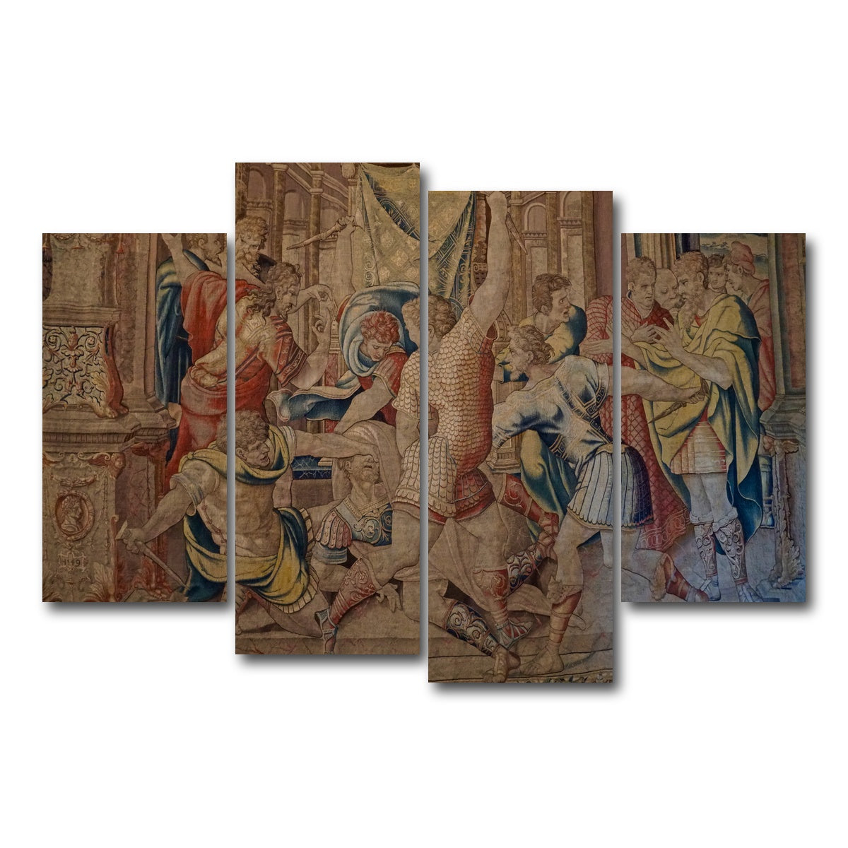 AUTO-MOCKUP WHITE | Killing of Caesar Tapestry | 4 Piece | Gallery Wrap Canvas | group=4_short