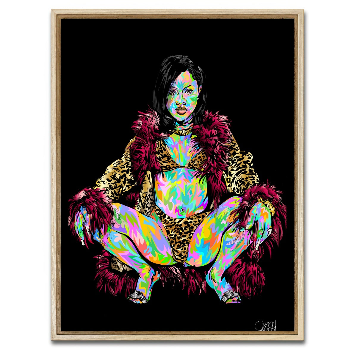 AUTO-MOCKUP WHITE | Kim Hard Core | 1 Piece | Natural Framed Canvas | group=3x4