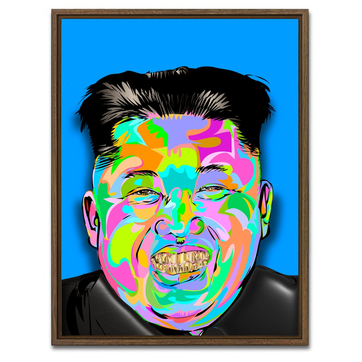 AUTO-MOCKUP WHITE | Kim Jong | 1 Piece | Walnut Framed Canvas | group=3x4