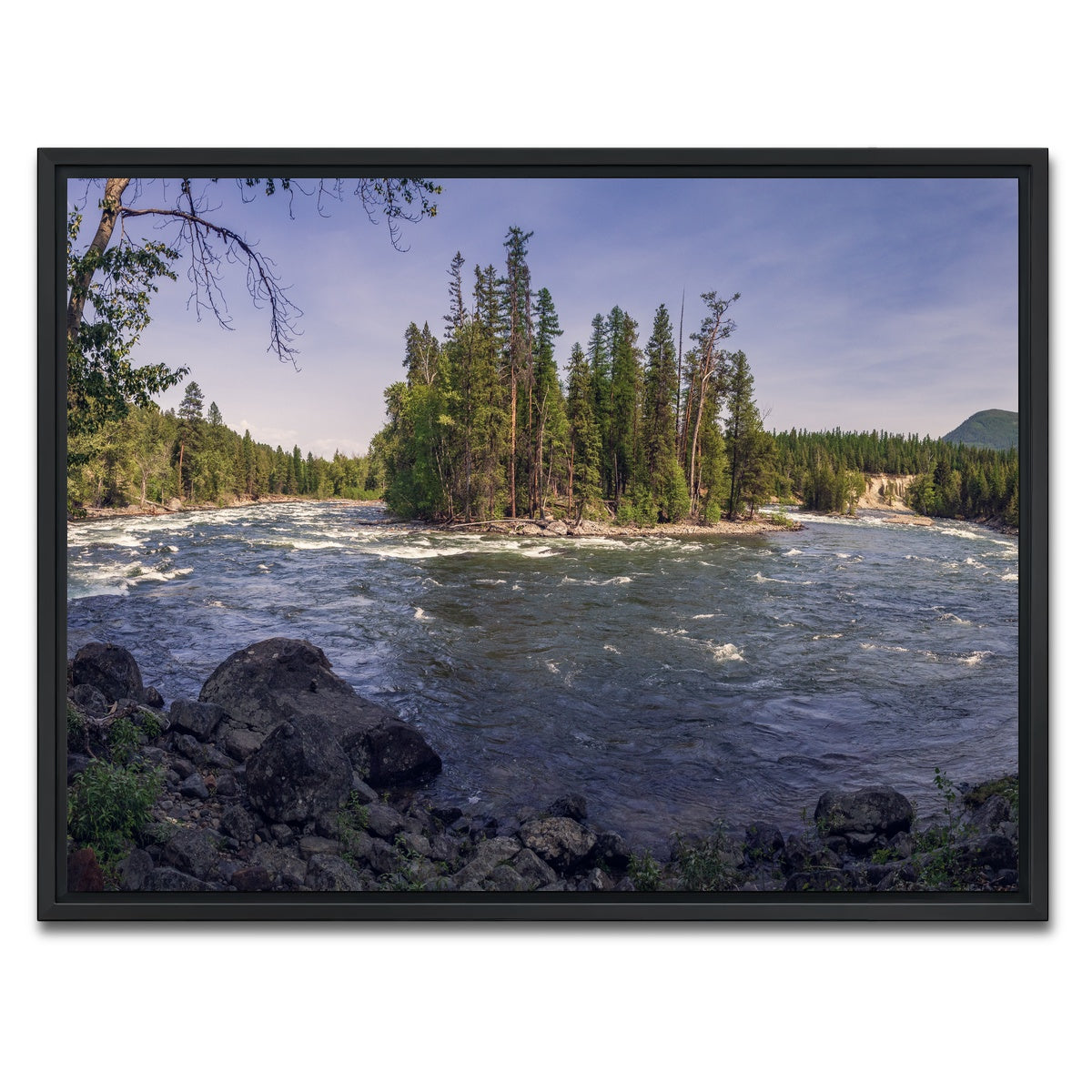 AUTO-MOCKUP WHITE | Kimberley Riverside Campground | 1 Piece | Black Framed Canvas | group=4x3