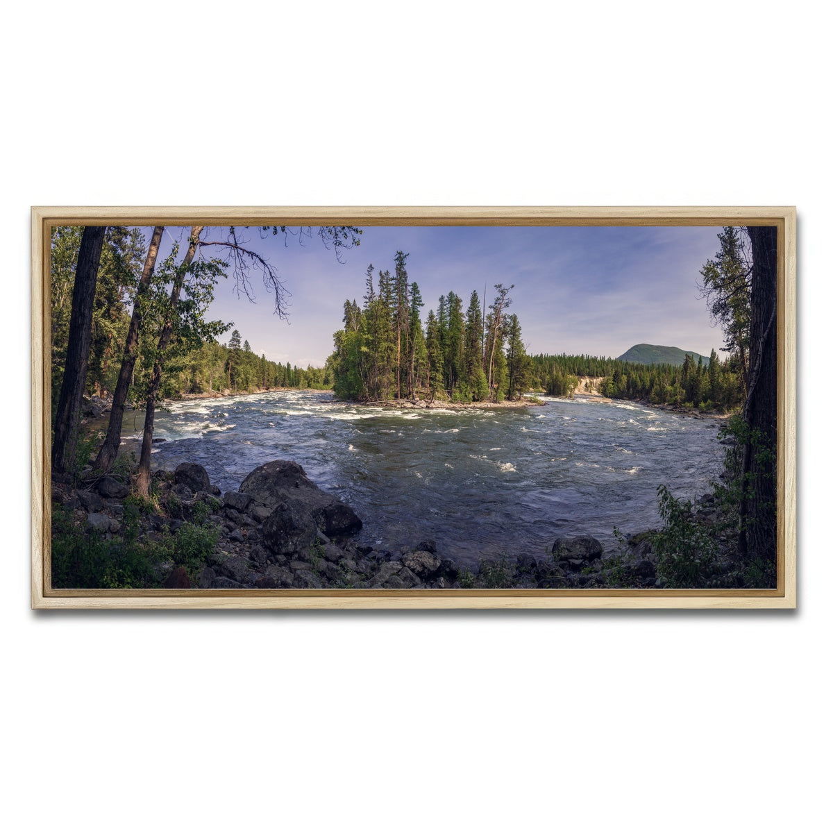 AUTO-MOCKUP WHITE | Kimberley Riverside Campground | 1 Piece | Natural Framed Canvas | group=2x1
