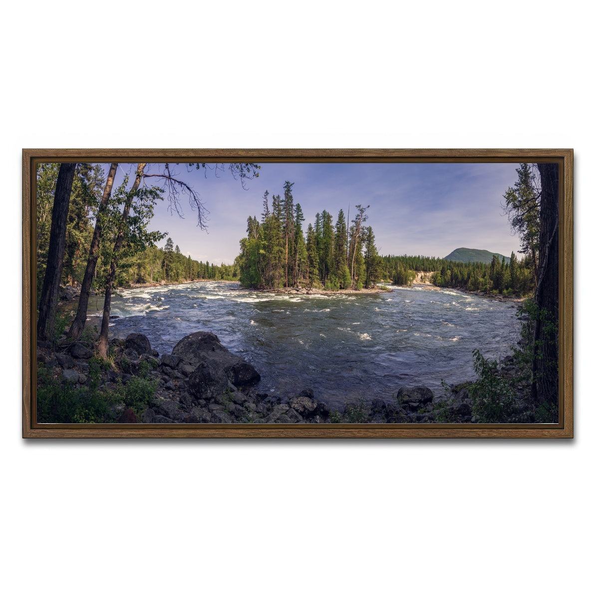 AUTO-MOCKUP WHITE | Kimberley Riverside Campground | 1 Piece | Walnut Framed Canvas | group=2x1