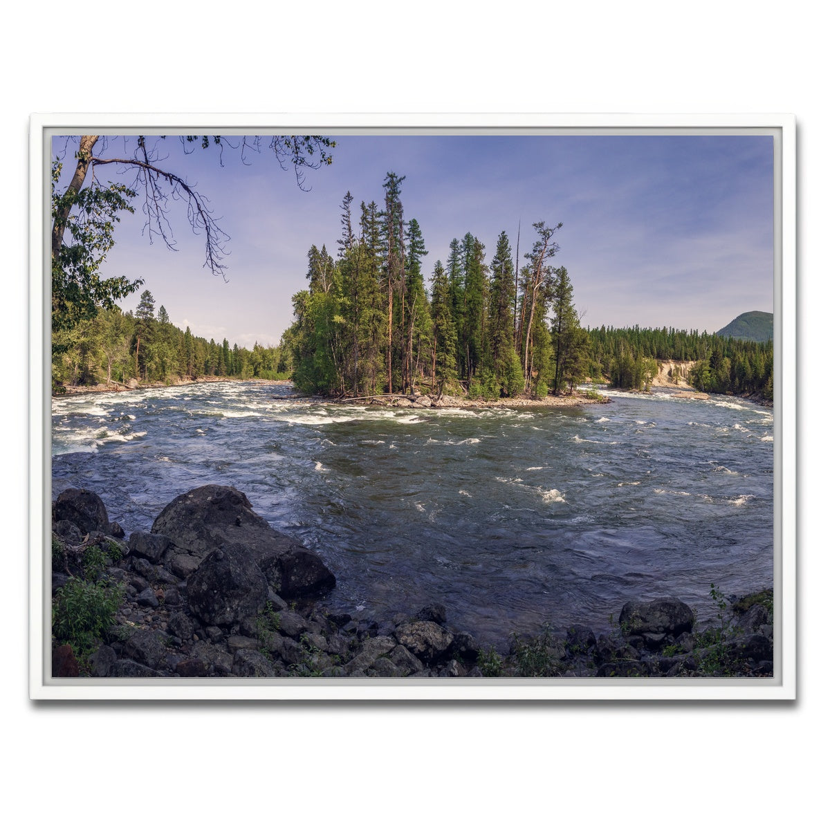 AUTO-MOCKUP WHITE | Kimberley Riverside Campground | 1 Piece | White Framed Canvas | group=4x3