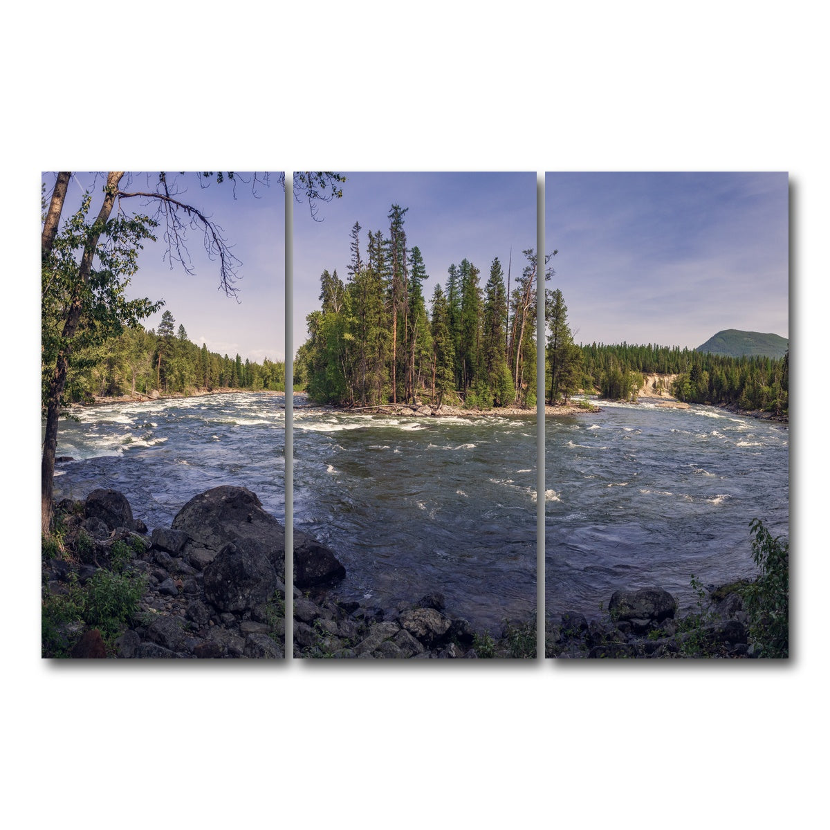 AUTO-MOCKUP WHITE | Kimberley Riverside Campground | 3 Piece | Gallery Wrap Canvas | group=12x24