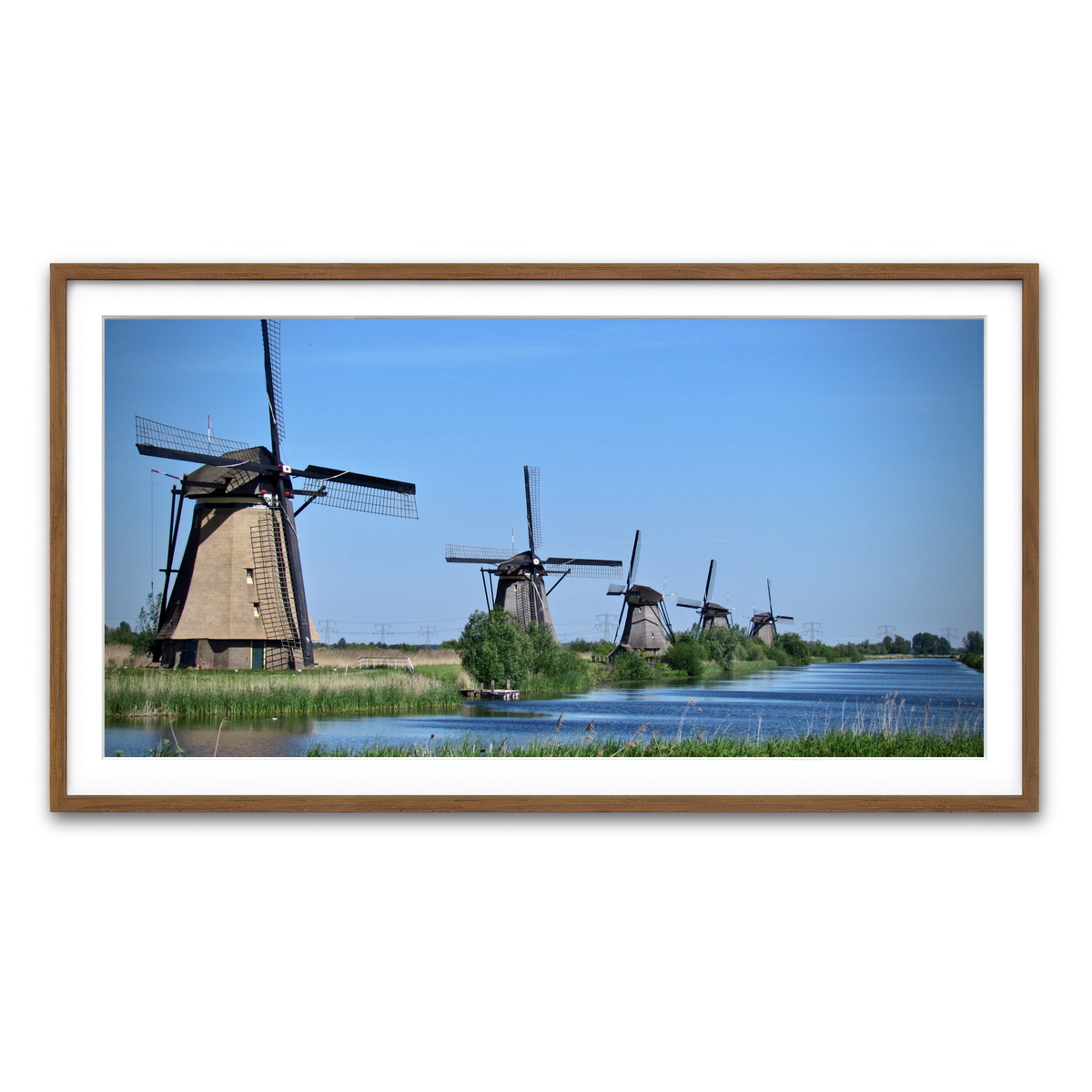 Framed Print 2x1 Walnut