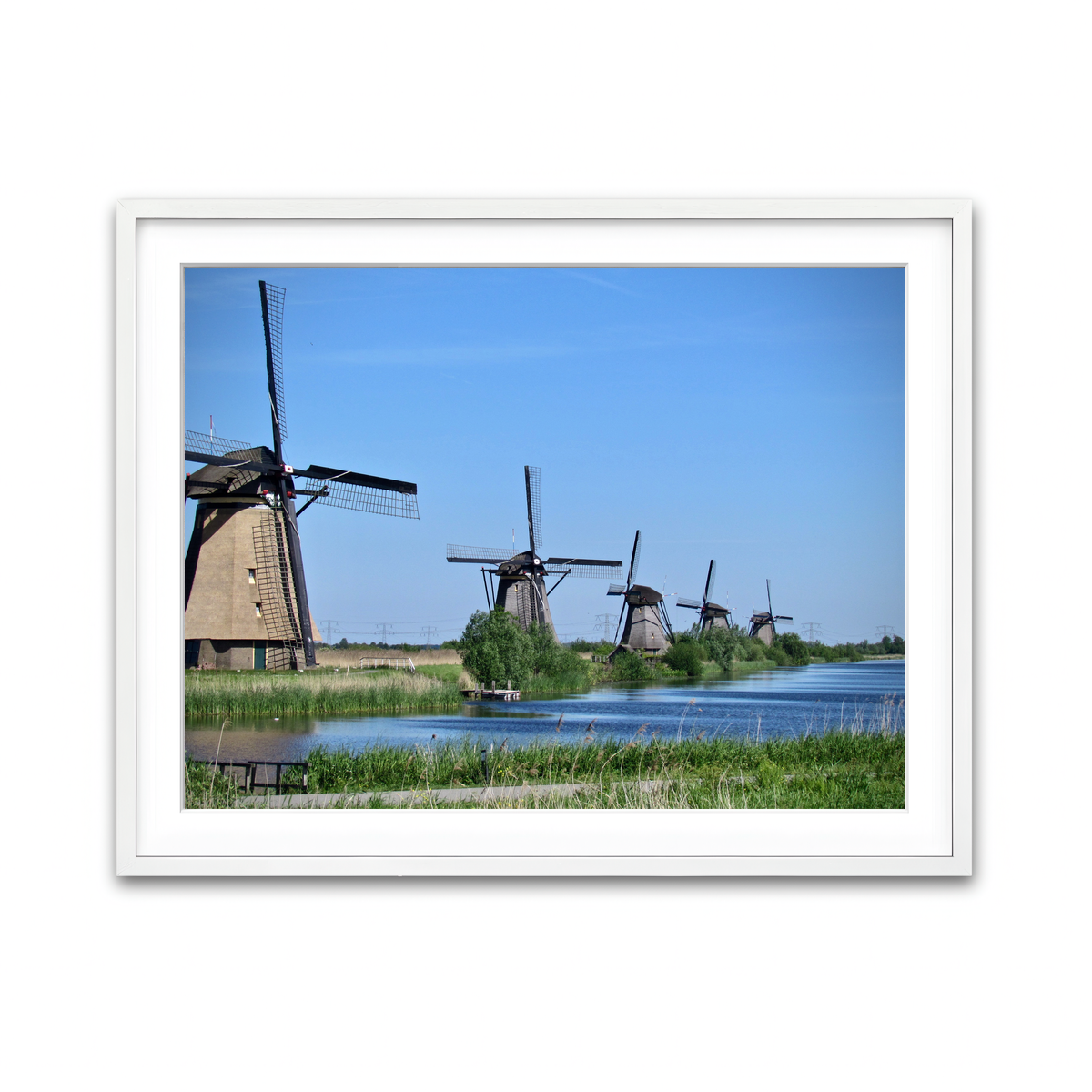 Framed Print 4x3 White
