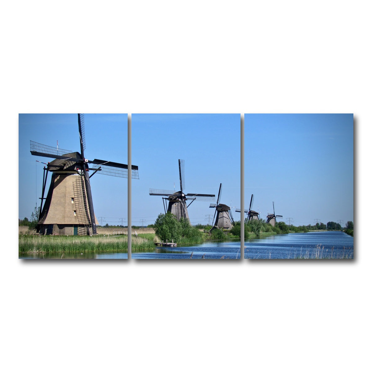 AUTO-MOCKUP WHITE | Kinderdijk, Netherlands | 3 Piece | Gallery Wrap Canvas | group=18x24