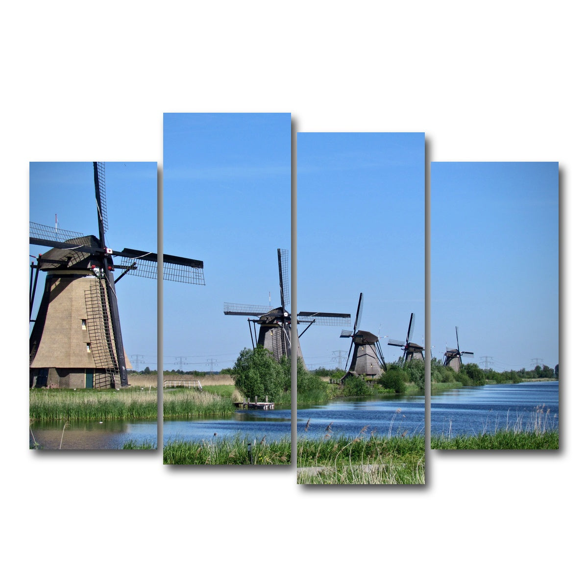 AUTO-MOCKUP WHITE | Kinderdijk, Netherlands | 4 Piece | Gallery Wrap Canvas | group=4_normal
