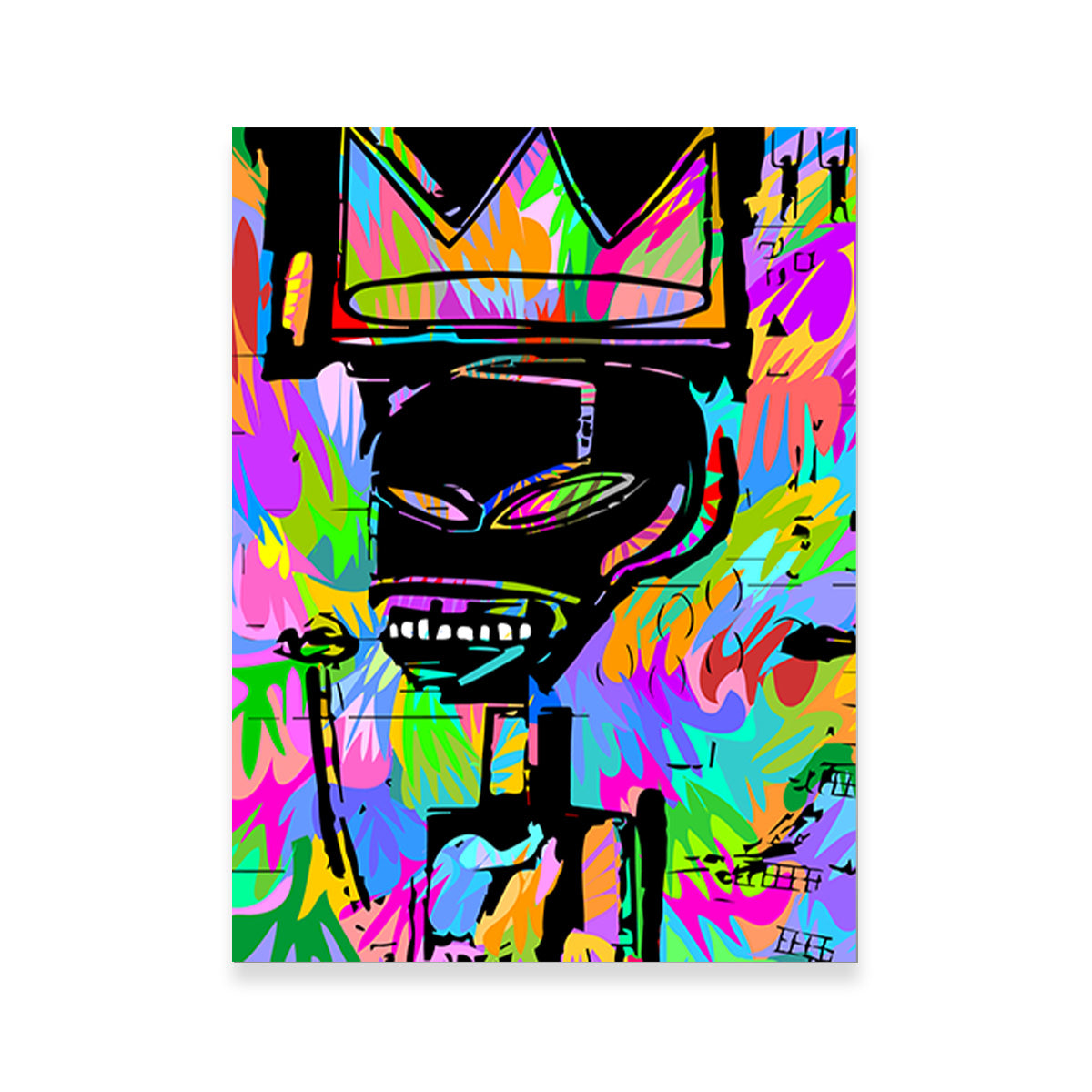 King Basquait Wall Art