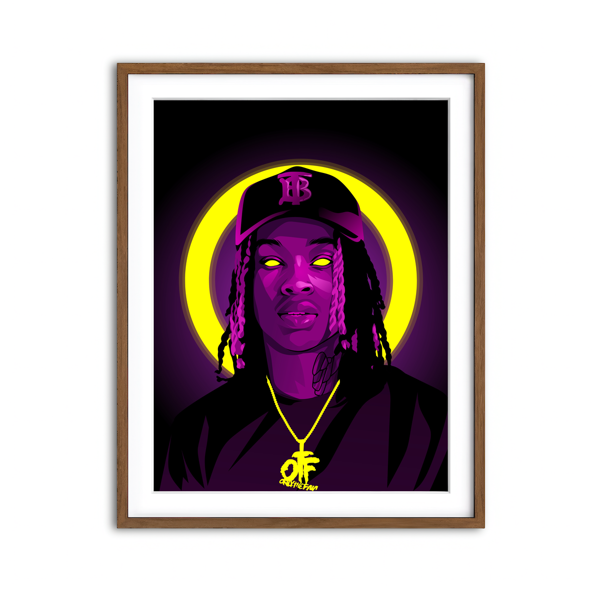 Framed Print 3x4 Walnut